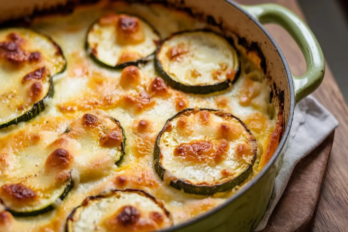 Gratin de Courgettes, recette de courgette au four